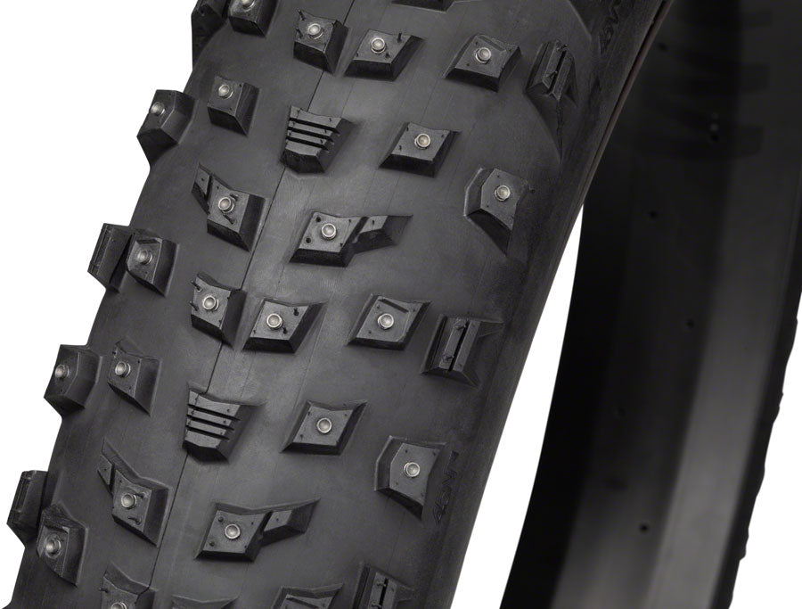 45NRTH Wrathlorde Tire - 26 x 4.2, Tubeless, Folding, Black, 120tpi, 300 XL Concave Carbide Aluminum Studs