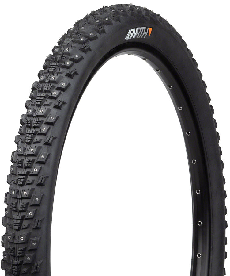 45NRTH Kahva Tire - 27.5 x 2.1, Clincher, Steel, Black, 33tpi, 240 Carbide Steel Studs