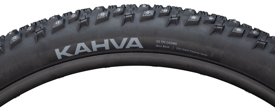 45NRTH Kahva Tire - 29 x 2.25, Clincher, Steel, Black, 33tpi, 252 Carbide Steel Studs