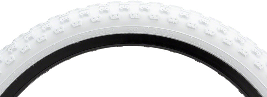 Kenda K50 Tire - 20 x 2.125, Clincher, Wire, White, 22tpi