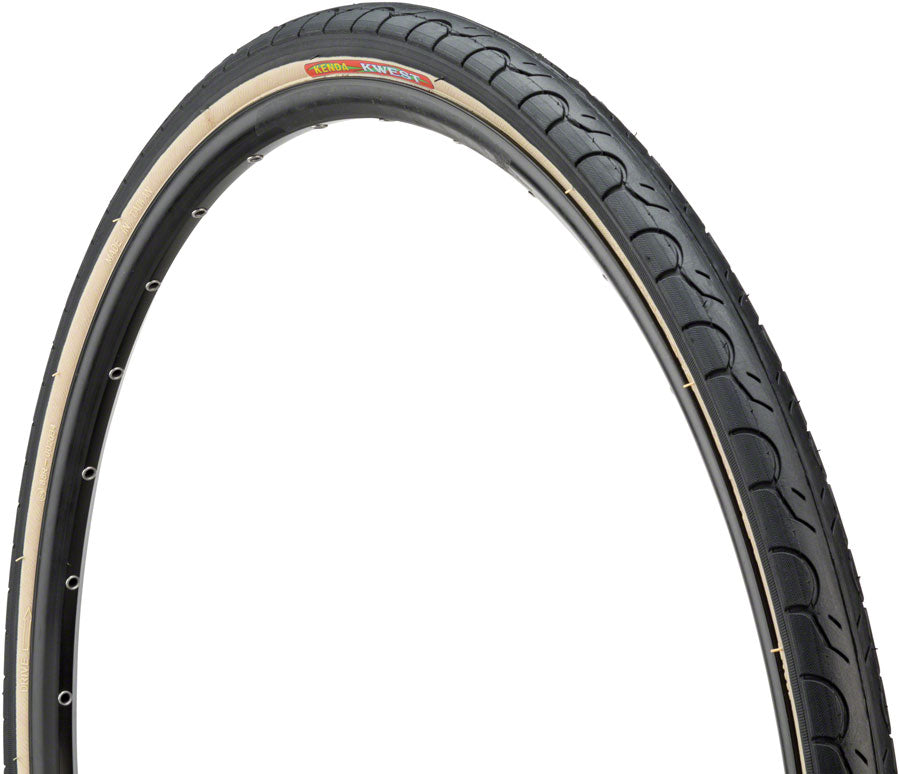 Kenda Kwest Tire - 700 x 38, Clincher, Wire, Black/Tan