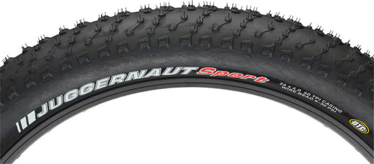 Kenda Juggernaut Tire - 26 x 4. Clincher, Wire, Black, 60tpi