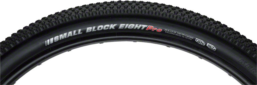 Kenda Small Block 8 Pro Tire - 27.5 x 2.1, Tubeless, Folding, Black