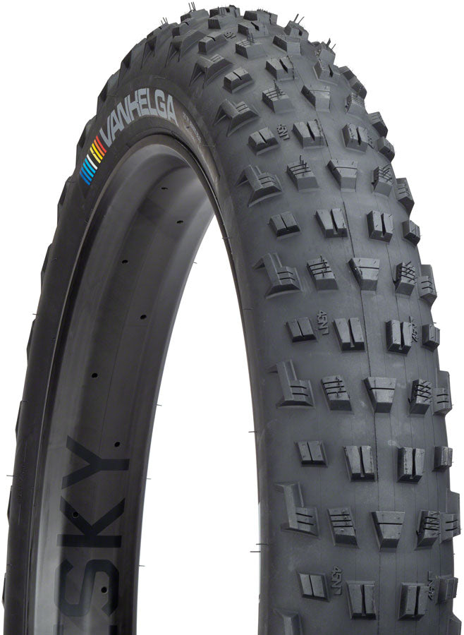 45NRTH Vanhelga Tire - 26 x 4.2, Tubeless, Folding, Black, 120tpi