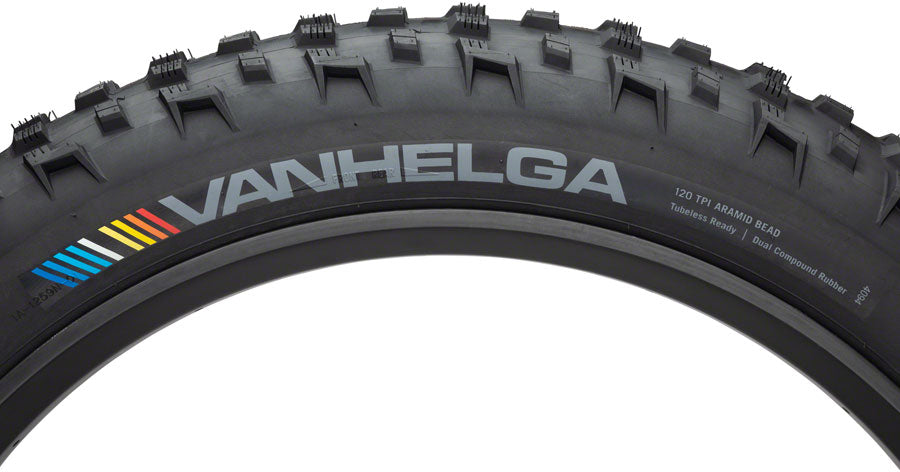 45NRTH Vanhelga Tire - 27.5 x 4, Tubeless, Folding, Black, 120tpi