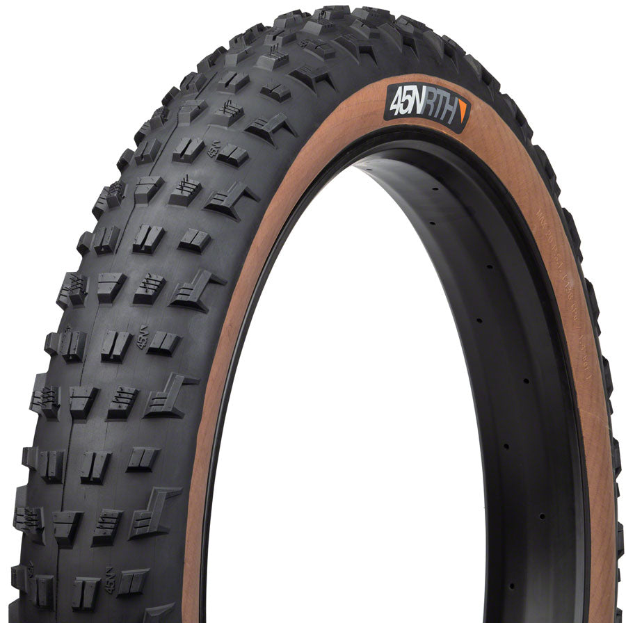 45NRTH Vanhelga Tire - 27.5 x 4, Tubeless, Folding, Black/Tan, 60tpi