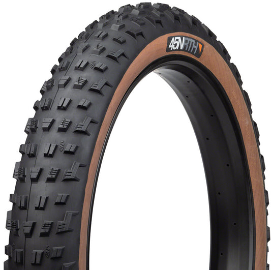 45NRTH Vanhelga Tire - 27.5 x 4, Tubeless, Folding, Black/Tan, 60tpi