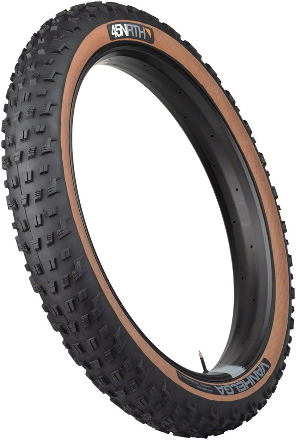 45NRTH Vanhelga Tire - 27.5 x 4, Tubeless, Folding, Black/Tan, 60tpi