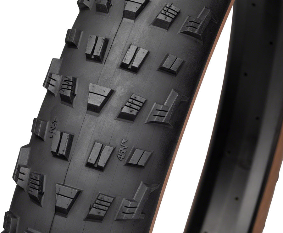 45NRTH Vanhelga Tire - 27.5 x 4, Tubeless, Folding, Black/Tan, 60tpi