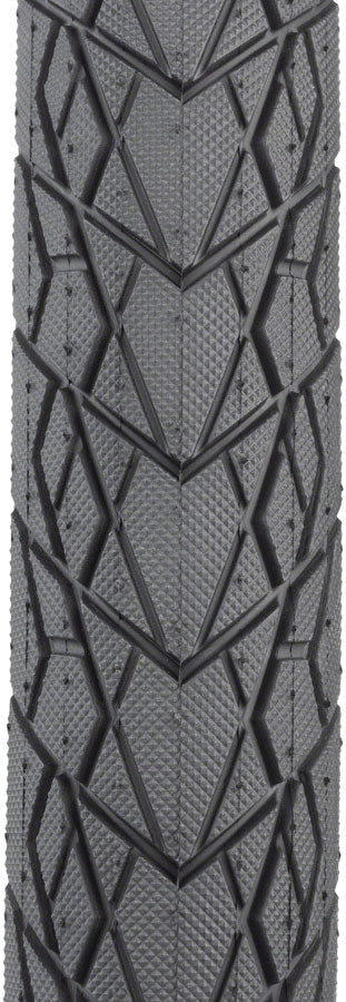 MSW Tour Guide Tire - 26 x 1.75, Black, Folding Wire Bead, Puncture Protection, Reflective Sidewall, 33tpi