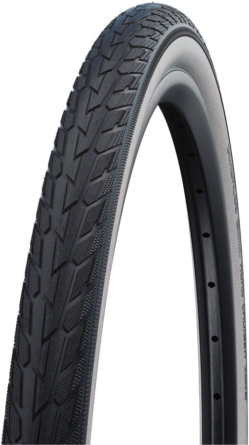 Schwalbe Road Cruiser Tire - 26 x 1.75, Clincher, Wire, White/Black, K-Guard, Green