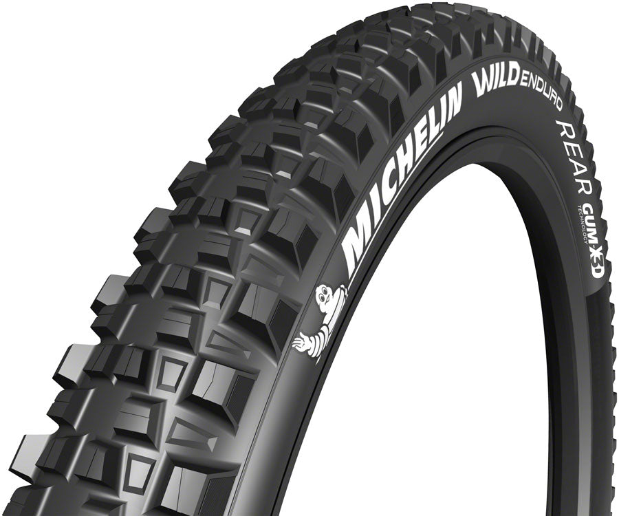Michelin E-Wild Tire - 27.5 x 2.8, Tubeless, Folding, Gum-X, Black, Rear, Ebike