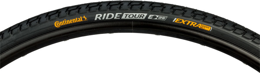 Continental Ride Tour Tire - 700 x 28, Clincher, Wire, Black, ExtraPuncture Belt, E25