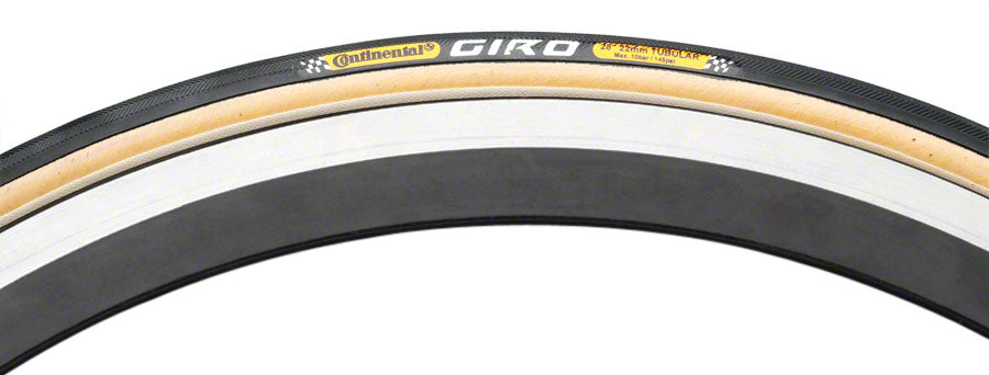 Continental Giro Tire - 700 x 22, Tubular, Folding, Black/Transparent, Performance