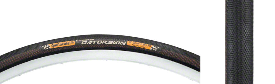 Continental Sprinter Gatorskin Tire - 700 x 25, Tubular, Folding, Black, SafetySystem Breaker