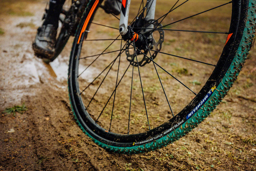 Michelin Power Cyclocross Mud Tire -700 x 33, Tubeless, Folding, Green/Black