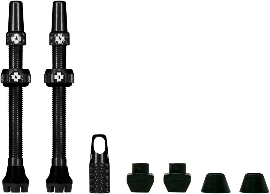 Muc-Off V2 Tubeless Valve Kit - Black, 80mm, Pair