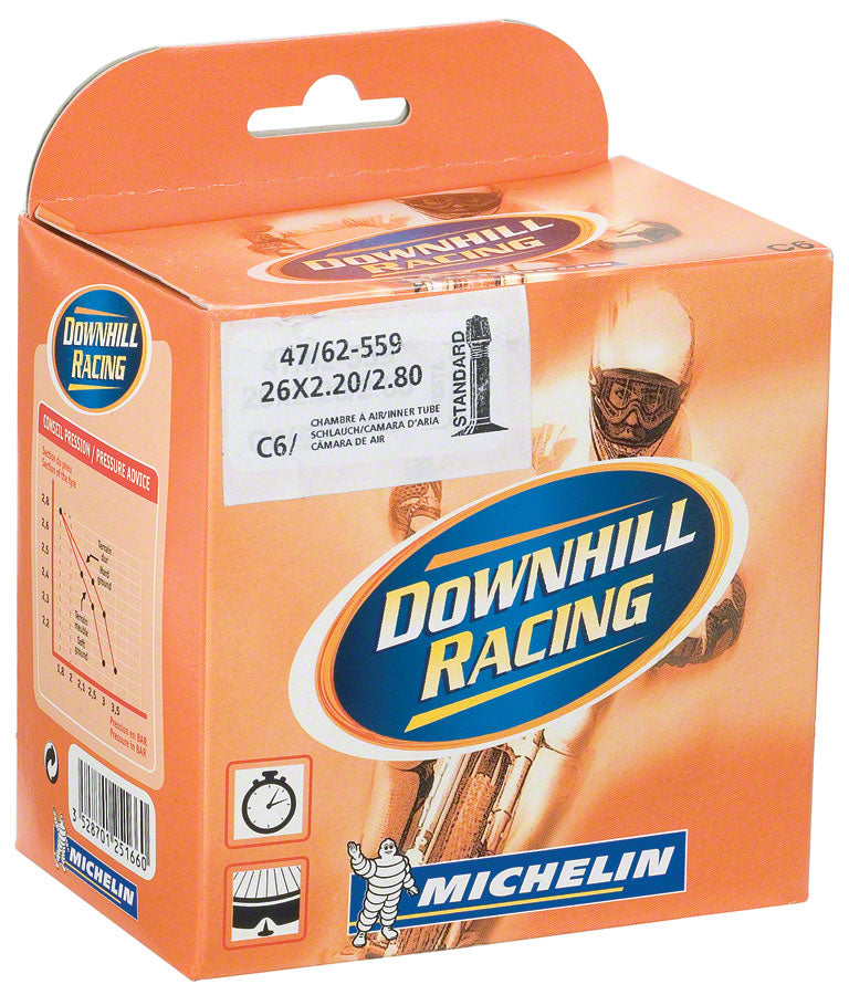 Michelin Aircomp DH Tube - 26 x 2.2 - 2.8, Schrader Valve