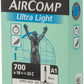 Michelin Aircomp Ultra Light Tube - 700 x 18 - 23mm, 52mm Presta Valve