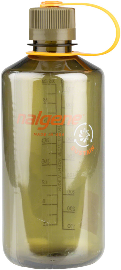 Nalgene Sustain Water Bottle - 32oz, Narrow Mouth, Olive