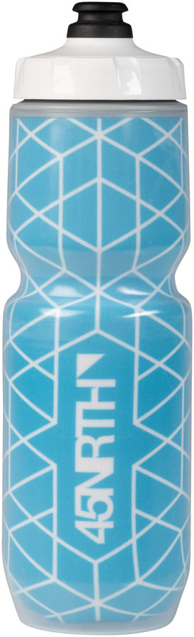 45NRTH Decade Insulated Purist Water Bottle - Cyan/White, 23oz