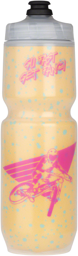 Whisky It's the 90s Purist Insulated Water Bottle - Yellow/Clear, 23oz