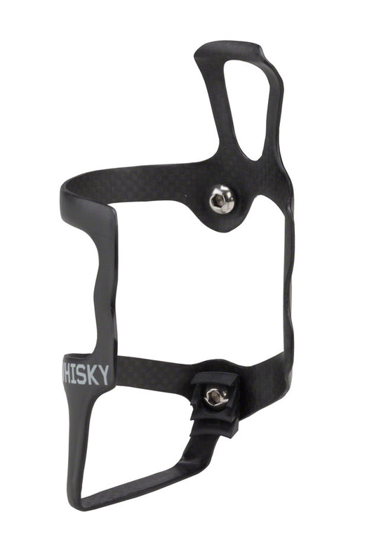 WHISKY No.9 SER Carbon Water Bottle Cage - Right Side Entry, Matte Black