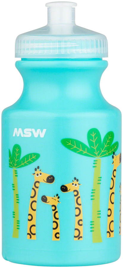 MSW Kids Water Bottle and Cage Kit - Giraffe w/ Black Cage