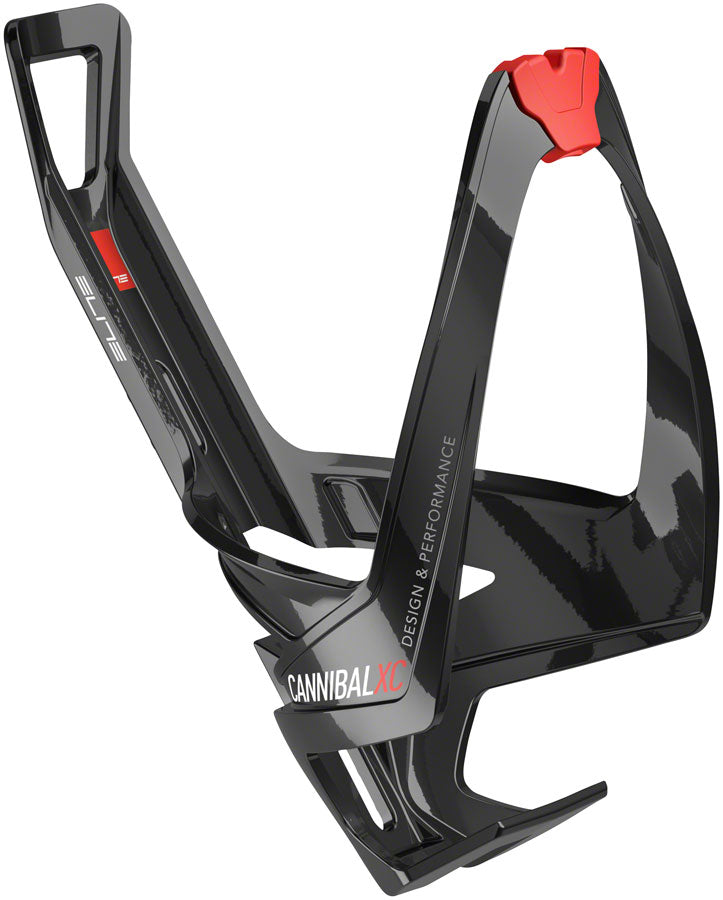 Elite SRL Cannibal XC Water Bottle Cage: Gloss Black/Red Graphic