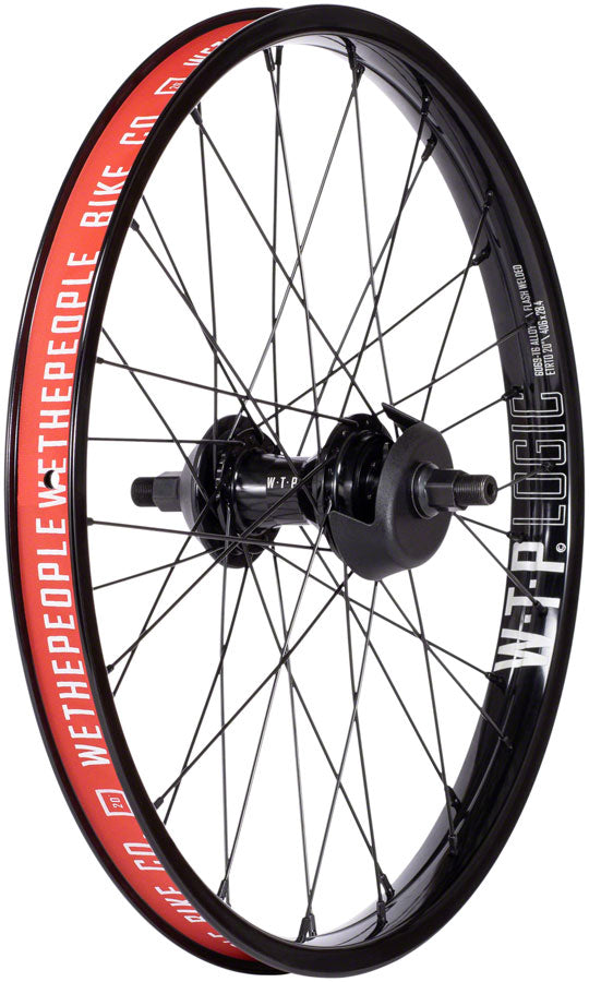 We The People Hybrid Rear Wheel - 20", 14 x 110mm, 36H, 9T Freecoaster, Right Side Drive, Nylon Hubguards, Black