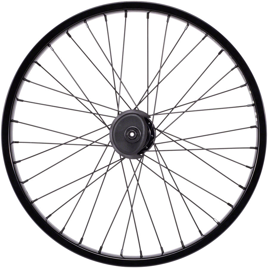 We The People Hybrid Rear Wheel - 20", 14 x 110mm, 36H, 9T Freecoaster, Left Side Drive,  Nylon Hubguards, Black
