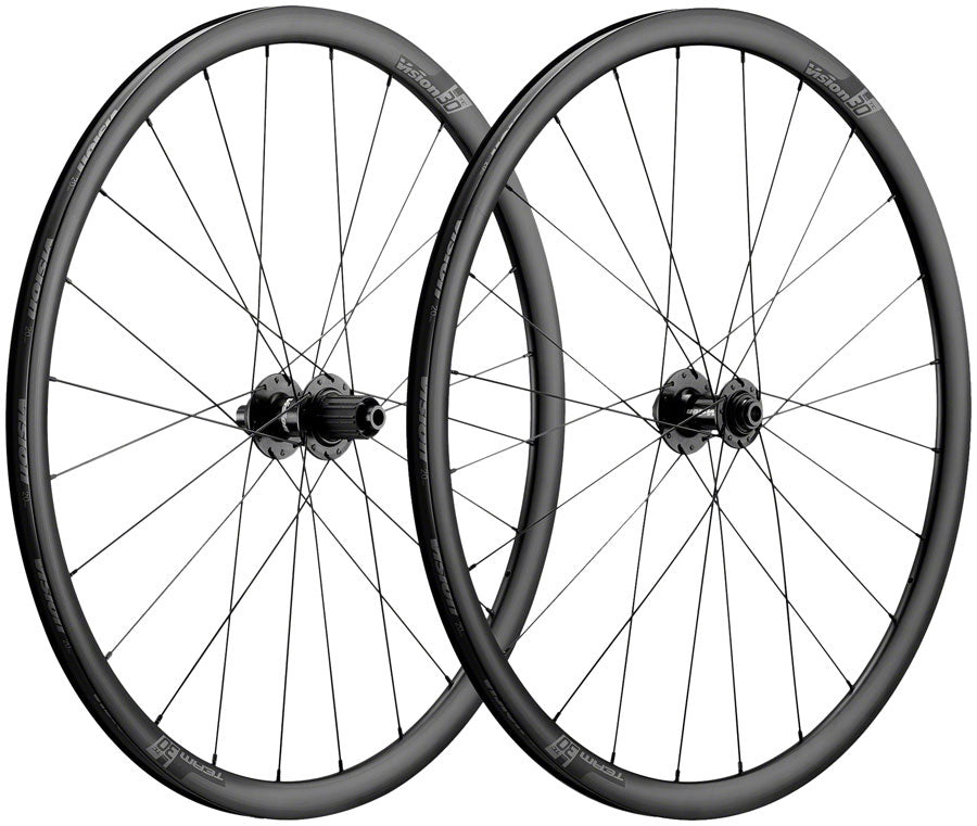 Vision Team 30 Wheelset - 700c, 12 x 100/142mm, Center-Lock, HG 11, Black, Clincher