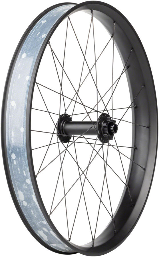 Quality Wheels Alex CF-1 Carbon Bear Pawl Front Wheel - 26" Fat, 15 x 150mm, 6-Bolt, Black