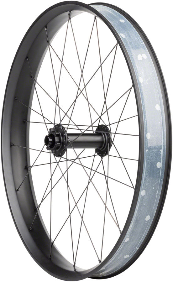 Quality Wheels Alex CF-1 Carbon Bear Pawl Front Wheel - 26" Fat, 15 x 150mm, 6-Bolt, Black