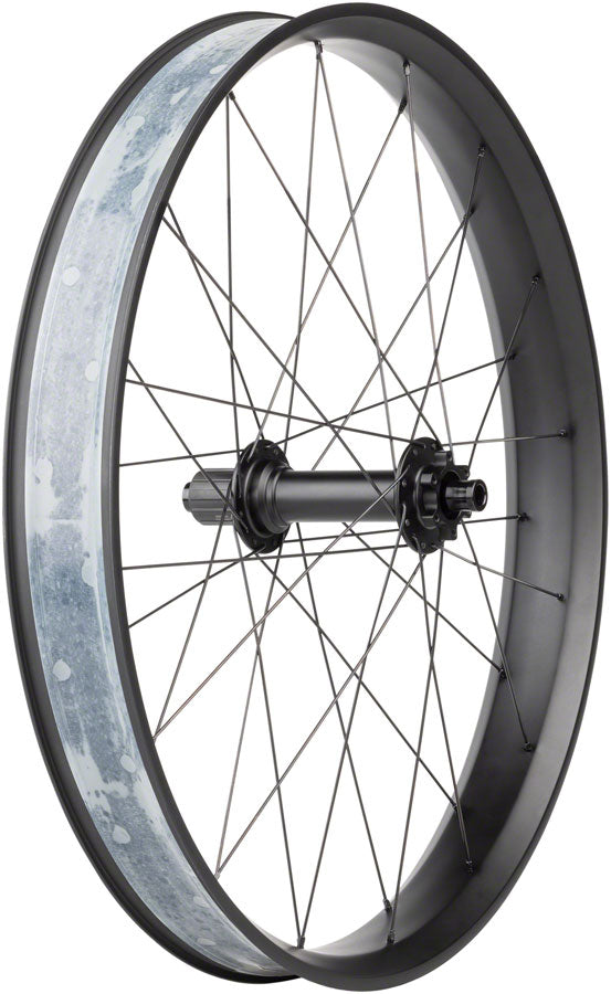 Quality Wheels Alex CF-1 Carbon Bear Pawl Rear Wheel - 26" Fat, 12 x 197mm, 6-Bolt, HG 11, Black