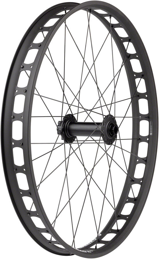 Quality Wheels Bear Pawls/Blizzerk Front Wheel - 26", 15 x 150mm, 6-Bolt, Black