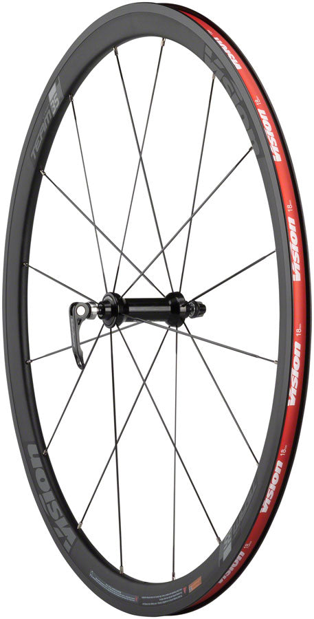 Vision Team 35 Comp SL Wheelset - 700, QR x 100/130mm, Rim Brake, HG 11, Black, Clincher
