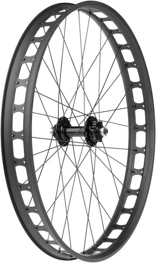 Quality Wheels Blizzerk Front Wheel - 26", QR x 135mm Pugsley, 6-Bolt, 32H, Black