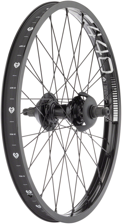 Eclat E440 Rear Wheel - 20", 14 x 110mm, Rim Brake, Cassette, Black, Clincher