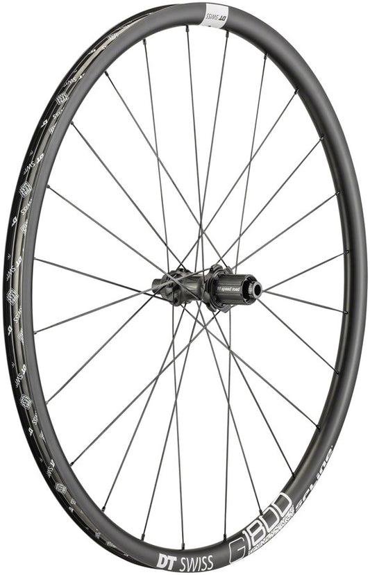 DT Swiss G 1800 Rear Wheel - 700, 12 x 142mm, Center-Lock, HG 11, Black