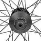 BSD XLT Front Street Pro Front Wheel - 20", 3/8" x 100, Rim Brake, Black/Teal, 36H