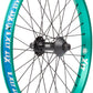 BSD XLT Front Street Pro Front Wheel - 20", 3/8" x 100, Rim Brake, Black/Teal, 36H