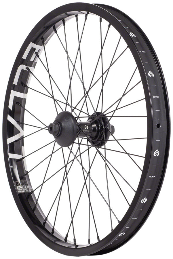 Eclat Bondi/Cortex OS Front Wheel - 20", 3/8" x 100mm, Black