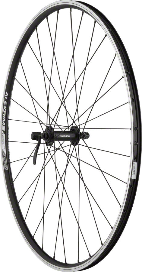 Alex DC19 Rim Front Road Hybrid Touring Wheel 700 QR x 100mm Rim Brake Black Clincher