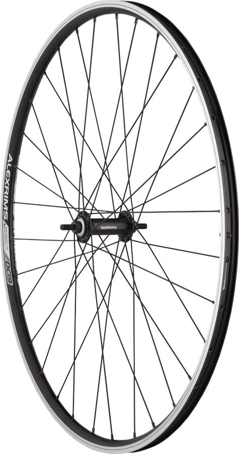 Alex DC19 Rim Shimano Hub Front Wheel 700c 9x1 Threaded x 100mm Rim Brake Black Clincher