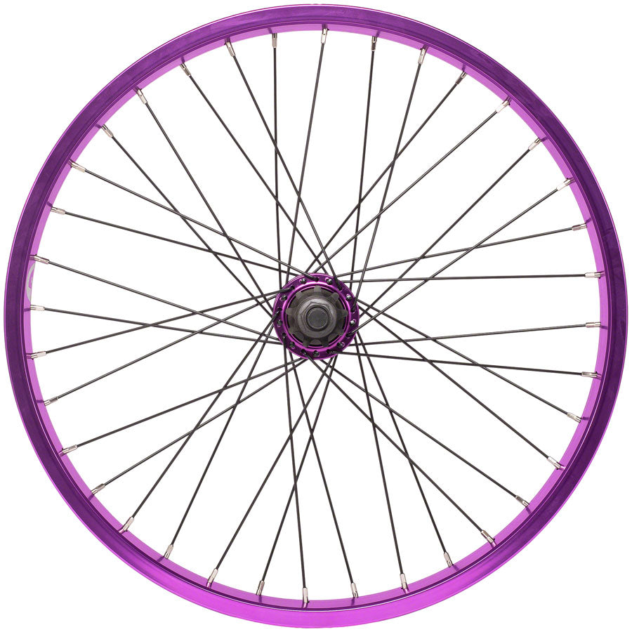 Salt Everest Rear Wheel - 20", 14 x 110mm, Rim Brake, Cassette, Purple, Clincher