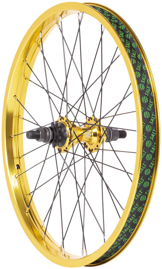 Salt Everest Rear Wheel - 20", 14 x 110mm, Rim Brake, Cassette, Gold, Clincher