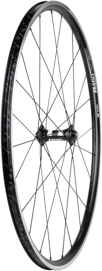 Quality Wheels DT 350/DT R460 Front Wheel - 700, QR x 100mm, Rim Brake, Black