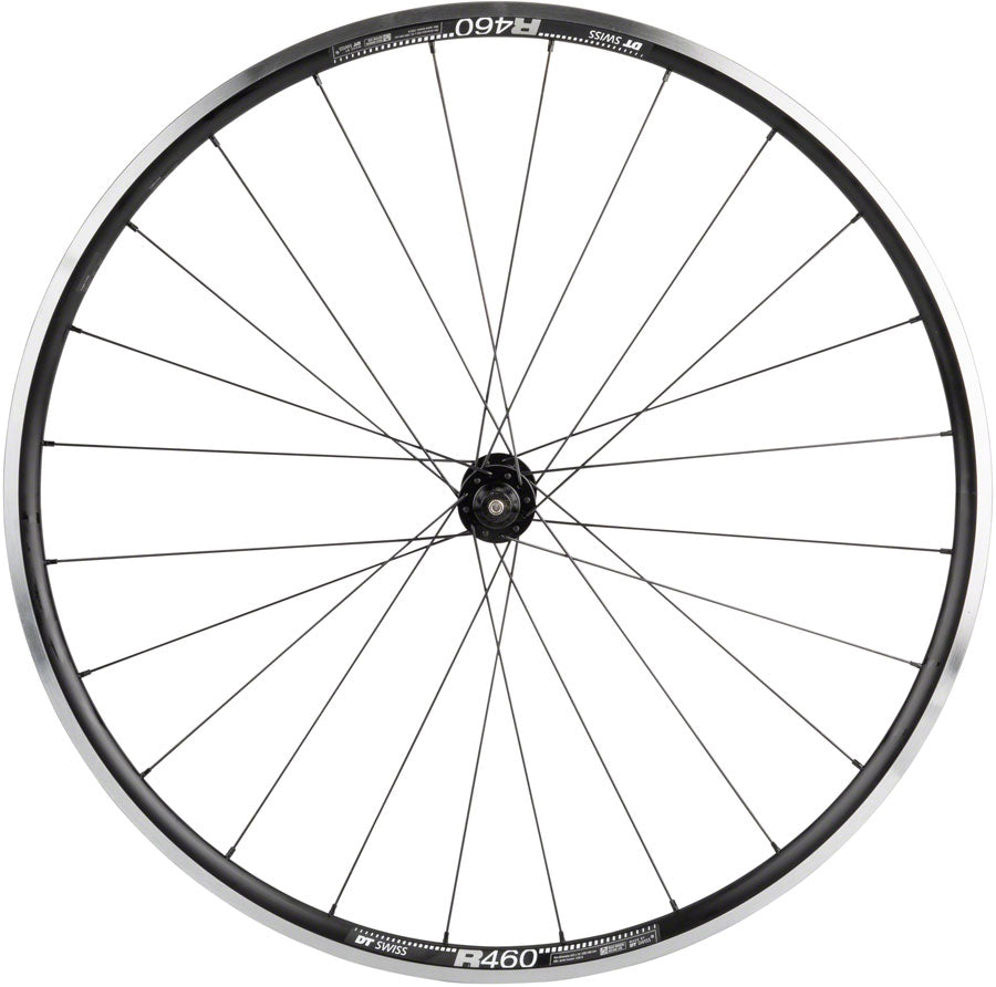 Quality Wheels DT 350/DT R460 Front Wheel - 700, QR x 100mm, Rim Brake, Black
