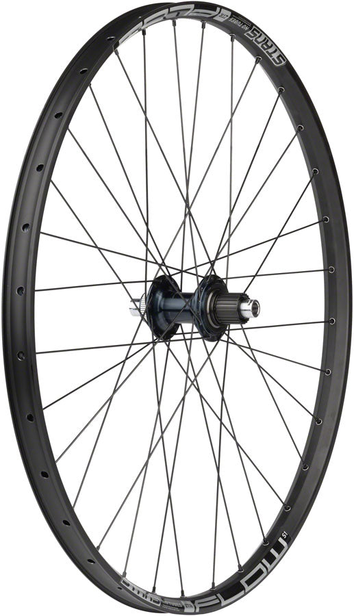 Quality Wheels Shimano SLX / Stan's Flow S1 Rear Wheel - 29", 12 x 148mm, Center-Lock, Micro Spline, Black